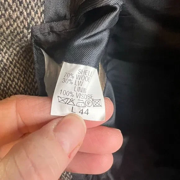 Croft & Barrow Tweed Wool Blend Single Breasted Blazer Jacket Size 44L - Picture 2 of 12